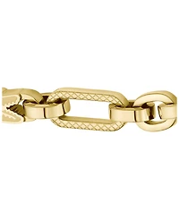 Lacoste Men's Arthor Gold-Tone Stainless Steel Crocodile Bracelet