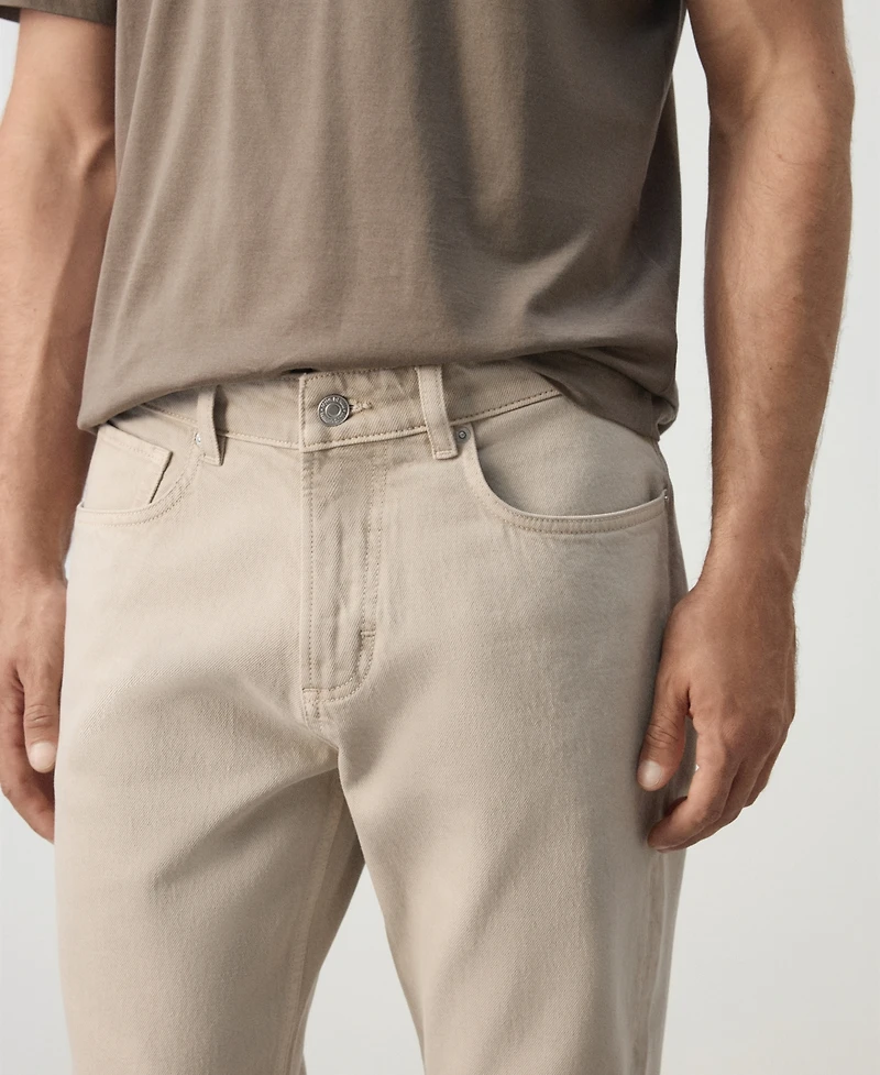 Mango Men's Ben Cropped Tapered-Fit Jeans
