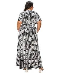 L I V D Plus Katsia Empire Waist Dress