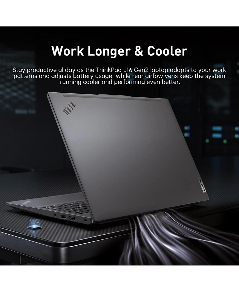 Lenovo ThinkPad L16 16" Fhd+ Touch Business Laptop, Amd Ryzen 7 Pro 250, Amd Radeon Graphics, 32GB DDR5, 512GB Ssd, Wi-Fi 7, Win11 Pro, Black