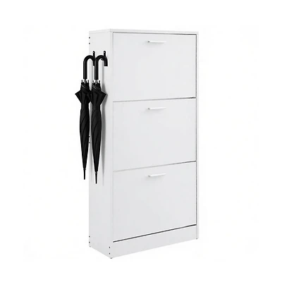 Slickblue 3 Flip Drawer Shoe Cabinet with Space-Saving Storage for Entryway