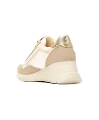 Xti Women's Casual Wedge Lace Up Sneakers