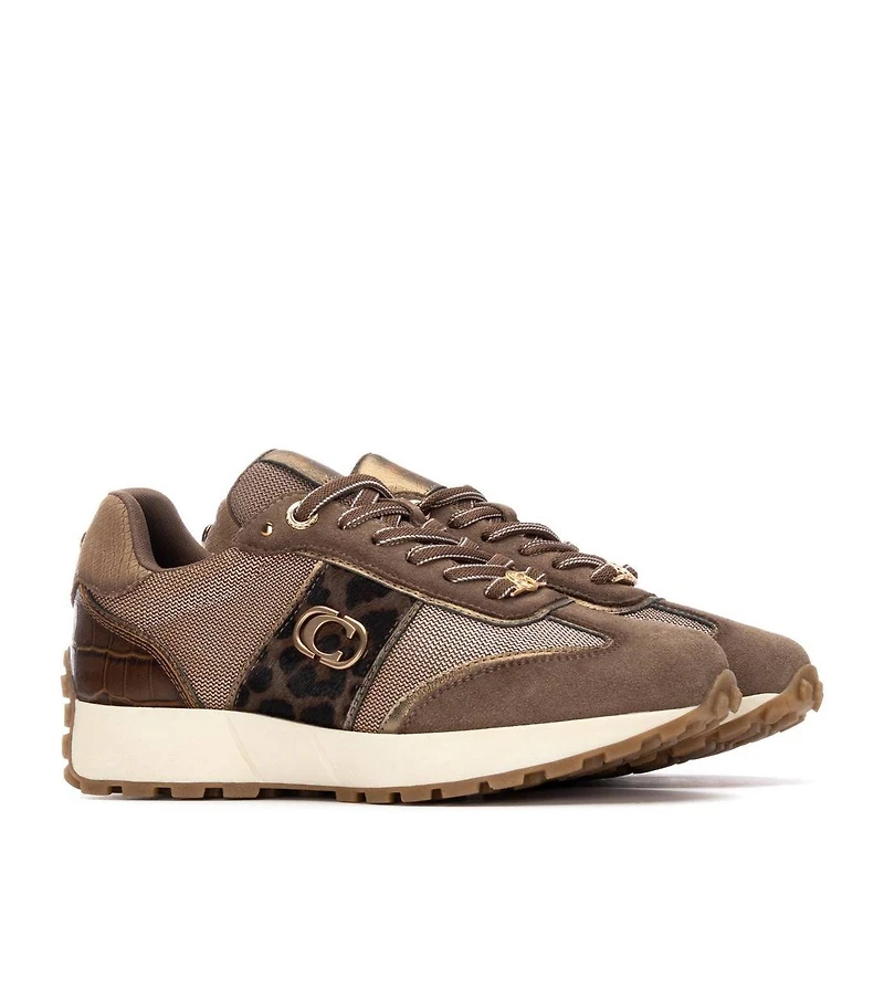 Xti Women's Suede Lace-Up Sneakers Carmela Collection