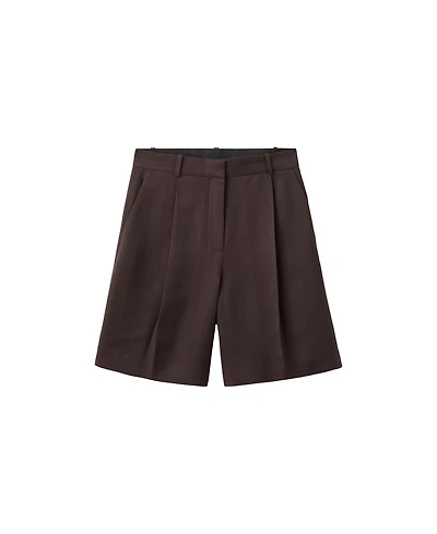 Mango Women's Straight Mid-Rise Bermuda Shorts