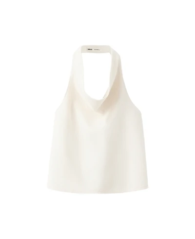 Mango Women's Draped Halter Top
