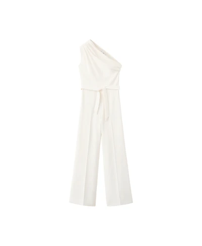 Mango Women's Asymmetric Belt Jumpsuit