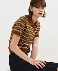 Mango Women's Knitted Polo-Neck Sweater