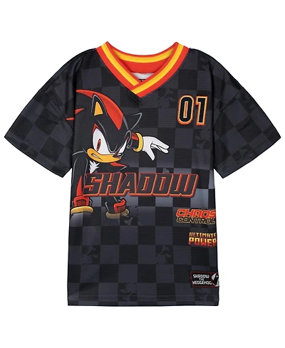Sonic the Hedgehog Boys' Short Sleeve Mesh Soccer Jersey