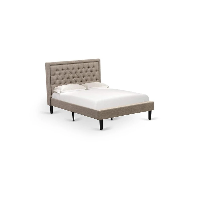 East West Furniture KD16F-1VL0C 2 Piece Wood Bedroom Set