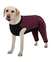 Soft Recovery Suit with Rear Leg Sleeve and Abdominal Coverage for Dogs