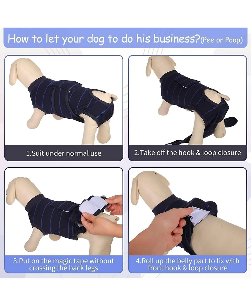 Soft Breathable Surgical Recovery Onesie Suit for Dogs