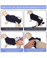 Soft Breathable Surgical Recovery Onesie Suit for Dogs