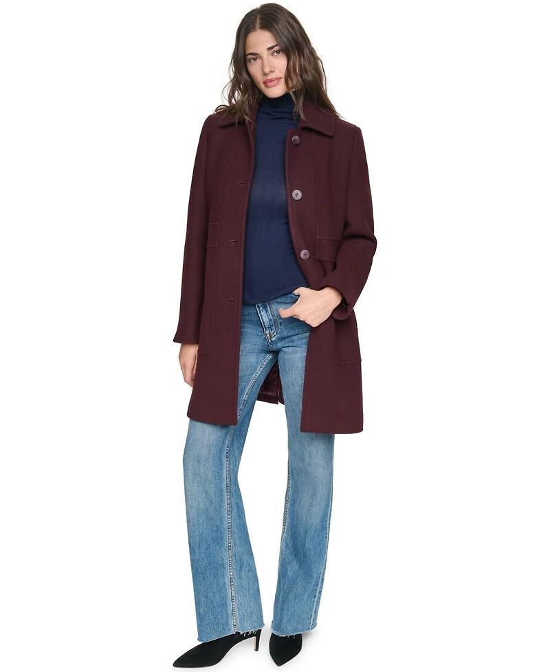Andrew Marc Women's Emmeline Wool-Blend Belted Slim Coat