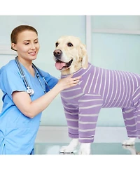 Long Sleeve Post-Surgery Recovery Suit and Onesie for Dogs
