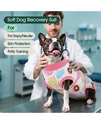 Post-Surgery Recovery Bodysuit Onesie for Dogs, E-Collar Alternative for Wound and Incision Protection