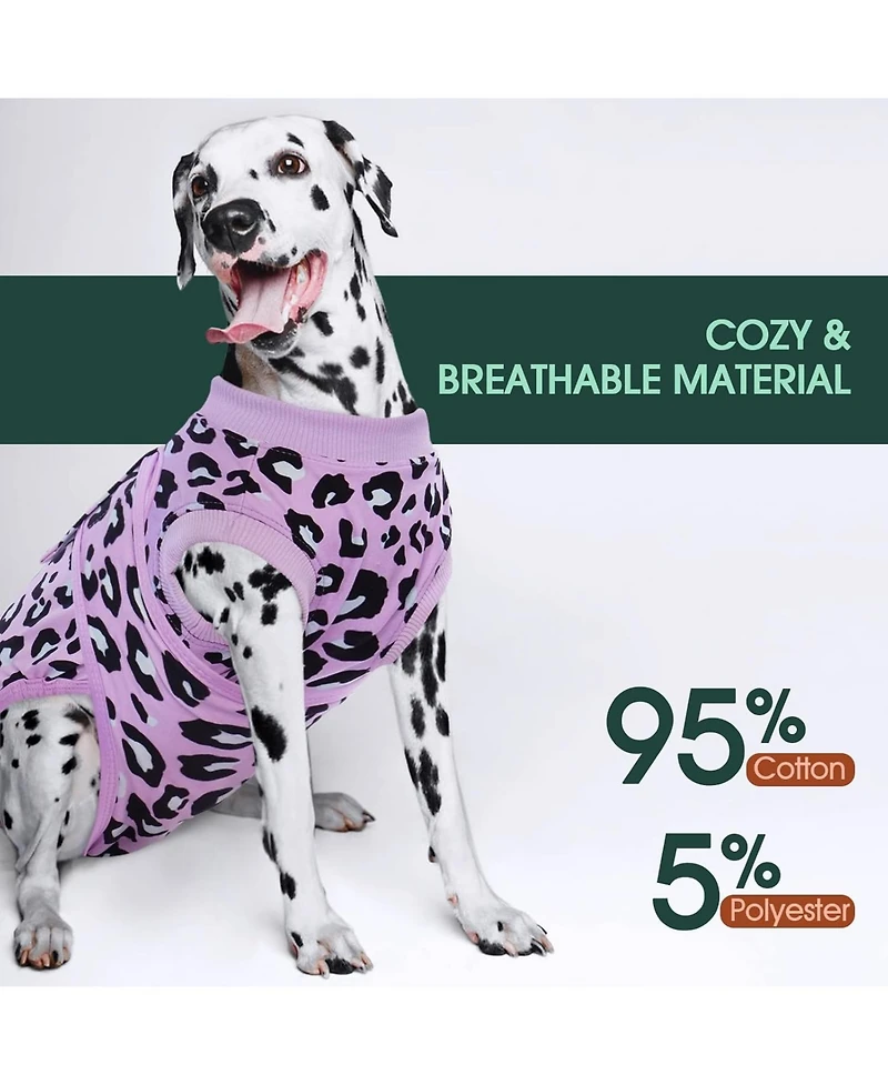 Post-Surgery Recovery Bodysuit for Dogs, Cone Alternative Onesie for Wound and Incision Protection