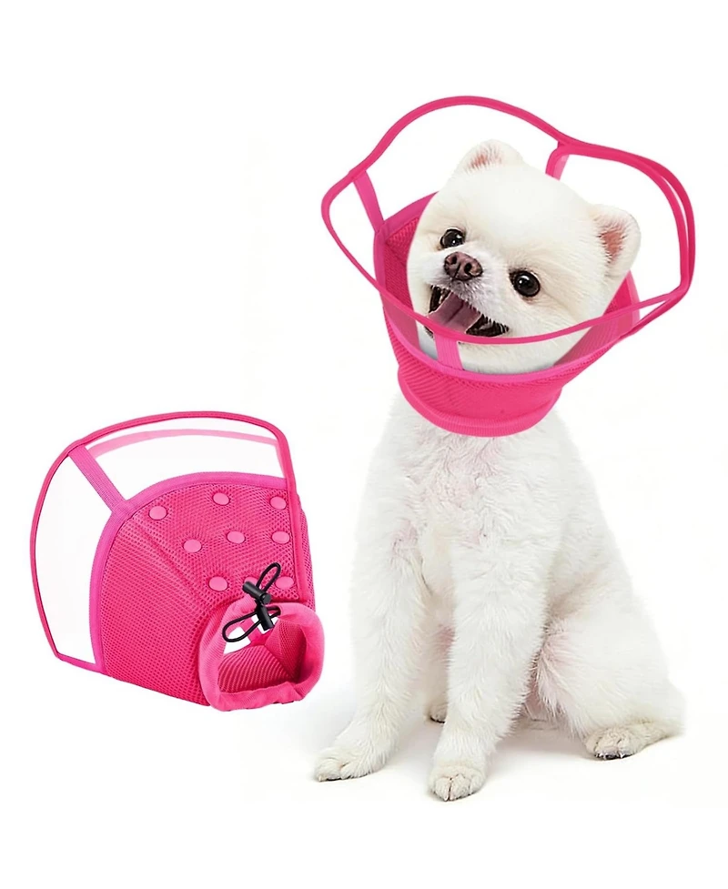 Soft Mesh and Transparent Pvc Recovery Cone Collar for Dogs