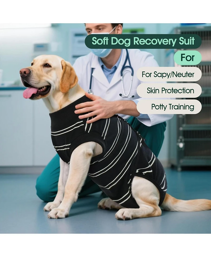Soft Breathable Post-Surgery Recovery Onesie Suit for Dogs