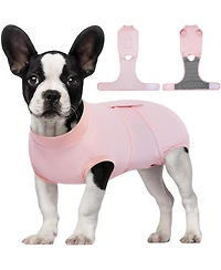 Breathable Stretch Recovery Bodysuit Onesie for Dogs, Post-Surgery Wound Protection Suit