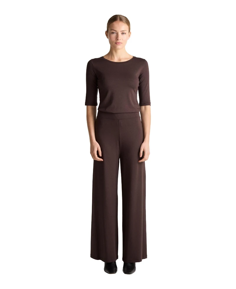 Residus Women's Celeste High-Waisted Wide-Leg Pull-On Pants