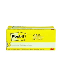 Post-it Pop-up Notes R330-18CP Original CanaryPop-up Refill Cabinet Pack, 3" x 3", Canary Yellow, 90 Sheets/Pad, 18 Pads/Pack