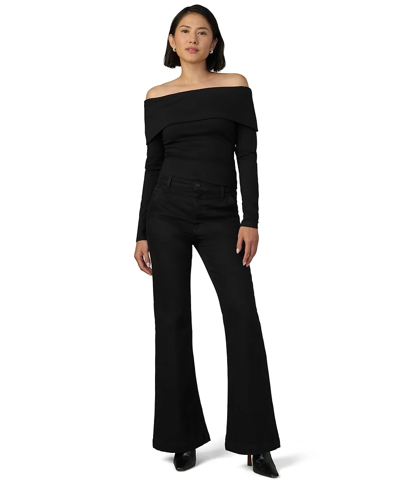 Joe's Jeans Petite The Molly Wide-Leg High-Waisted Flared