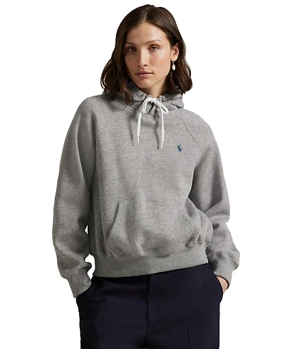 Polo Ralph Lauren Women's Shrunken Fit Fleece Hoodie Sweatshirt