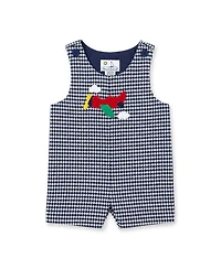 Florence Eiseman Baby Boys' Houndstooth Airplane-Applique Romper