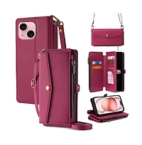 Artudatech 5-in-1 Wallet Case for Apple iPhone 12-17