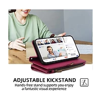 Artudatech 5-in-1 Crossbody Wallet Case for iPhone 12-17
