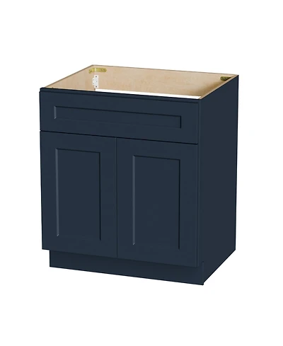 Boyel Living 33W x 24D x 34.5H Solid Wood Shaker Sink Base Cabinet Double Door Rta for Kitchen Bathroom