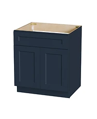 Boyel Living 33W x 24D x 34.5H Solid Wood Shaker Sink Base Cabinet Double Door Rta for Kitchen Bathroom