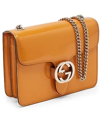 Pre-Owned Gucci Interlocking G Patent Leather Shoulder Bag