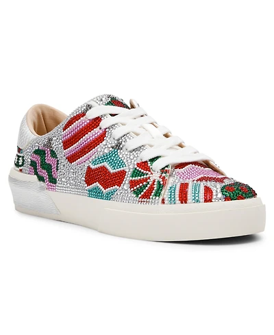 Betsey Johnson Women's Calle Holiday Lace-Up Sneakers