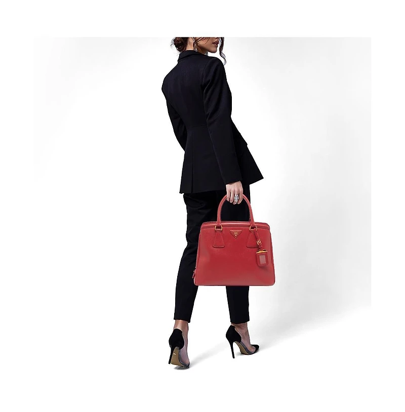 Pre-Owned Prada Women's Parabole Saffiano Lux Leather Tote