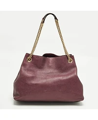 Pre-Owned Gucci Bamboo Shopper Leather Tote