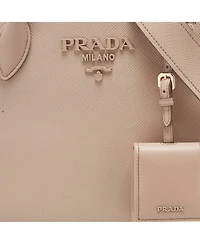 Pre-Owned Prada Women's Small Monochrome Saffiano Leather Tote
