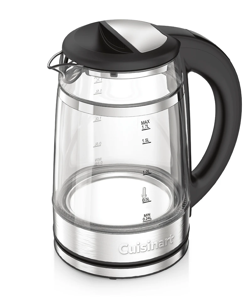 Cuisinart Clear Temp 1.7L Glass Kettle Gk-19