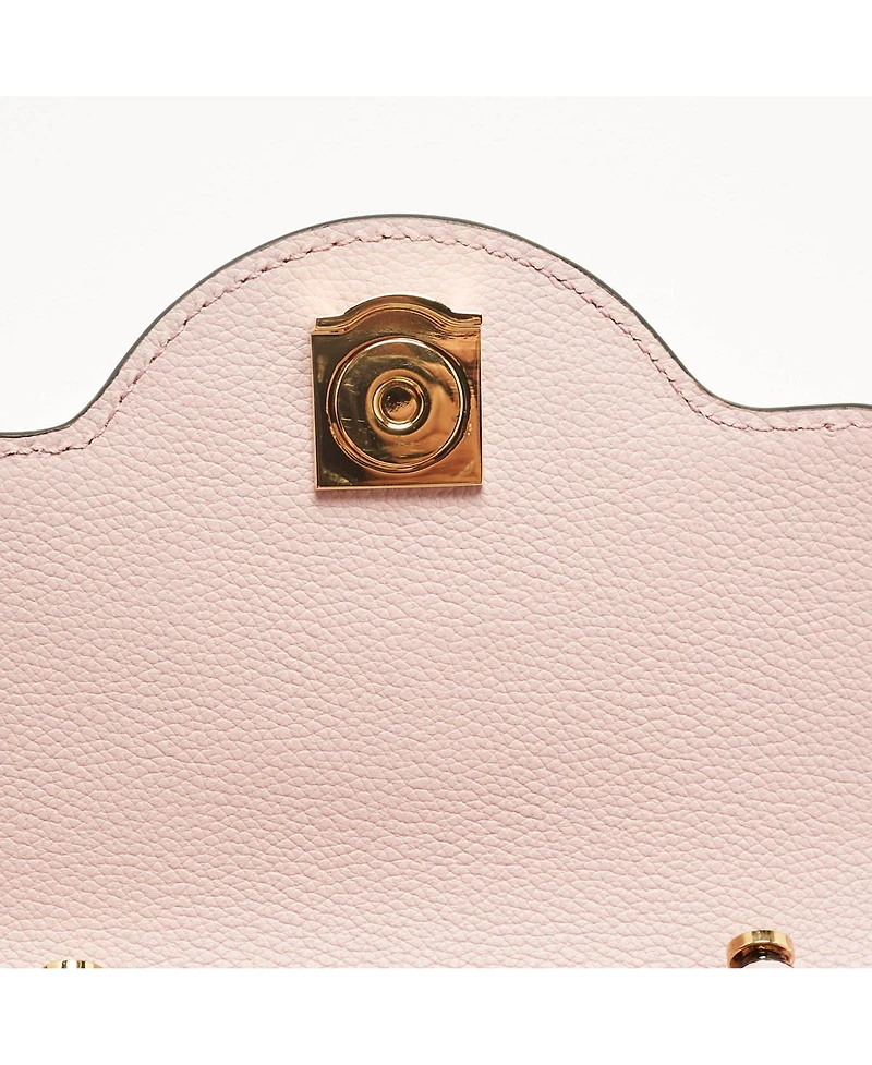 Pre-Owned Versace Small La Medusa Jacquard and Leather Top Handle Bag