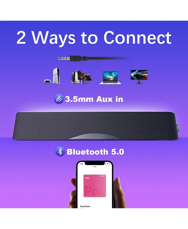 Lofree 4-Driver Hi-Fi Bluetooth Computer Sound Bar