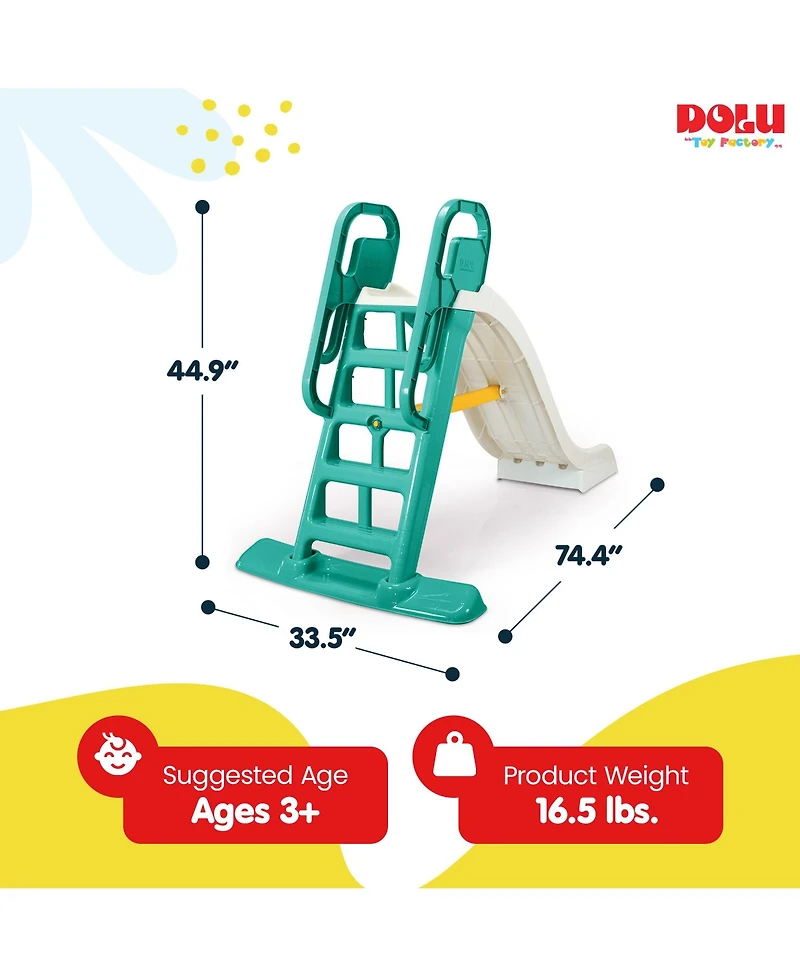 Dolu Big Splash Plastic Indoor/Outdoor Water Connection Slide, Ages 3+