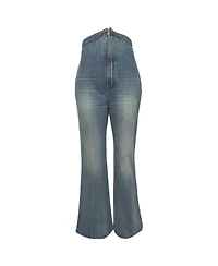 Pre-Owned Alexander Mcqueen Women's Denim Fold Over Jeans