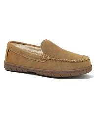Lands' End Women's Fuzzy Lined Suede Moccasin Slippers