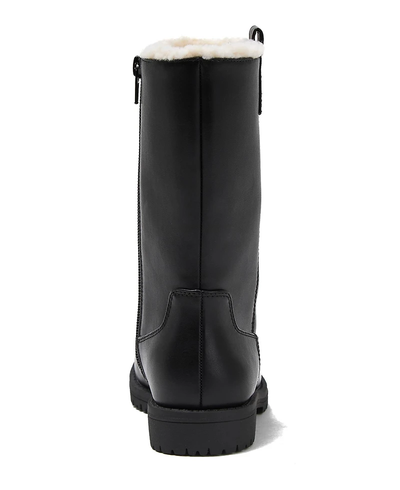 Lands' End Little Girls Zip Up Tall Boots