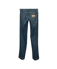 Pre-Owned Dolce & Gabbana Women's Faded Denim Straight Leg Jeans