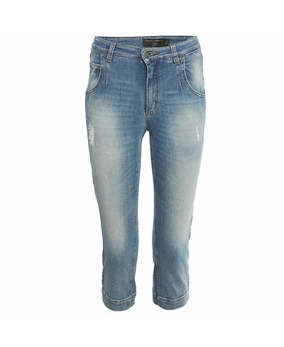 Pre-Owned Dolce & Gabbana Women's Washed Denim Capri