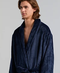 Perry Ellis Portfolio Men's Fleece-Herringbone Robe