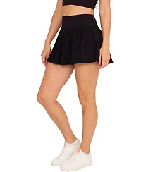 G Lifestyle Clothing Women's High-Waisted Pleated Skort