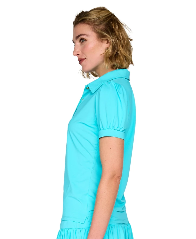 G Lifestyle Clothing Women's Golf, Tennis, Pickleball Puffy Short-Sleeve Polo Shirt
