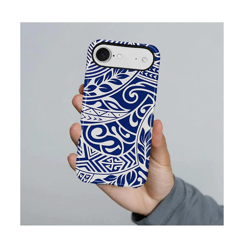 Lamicall Ocean Tribal Flow Dual-Layer Shockproof Phone Case for iPhone